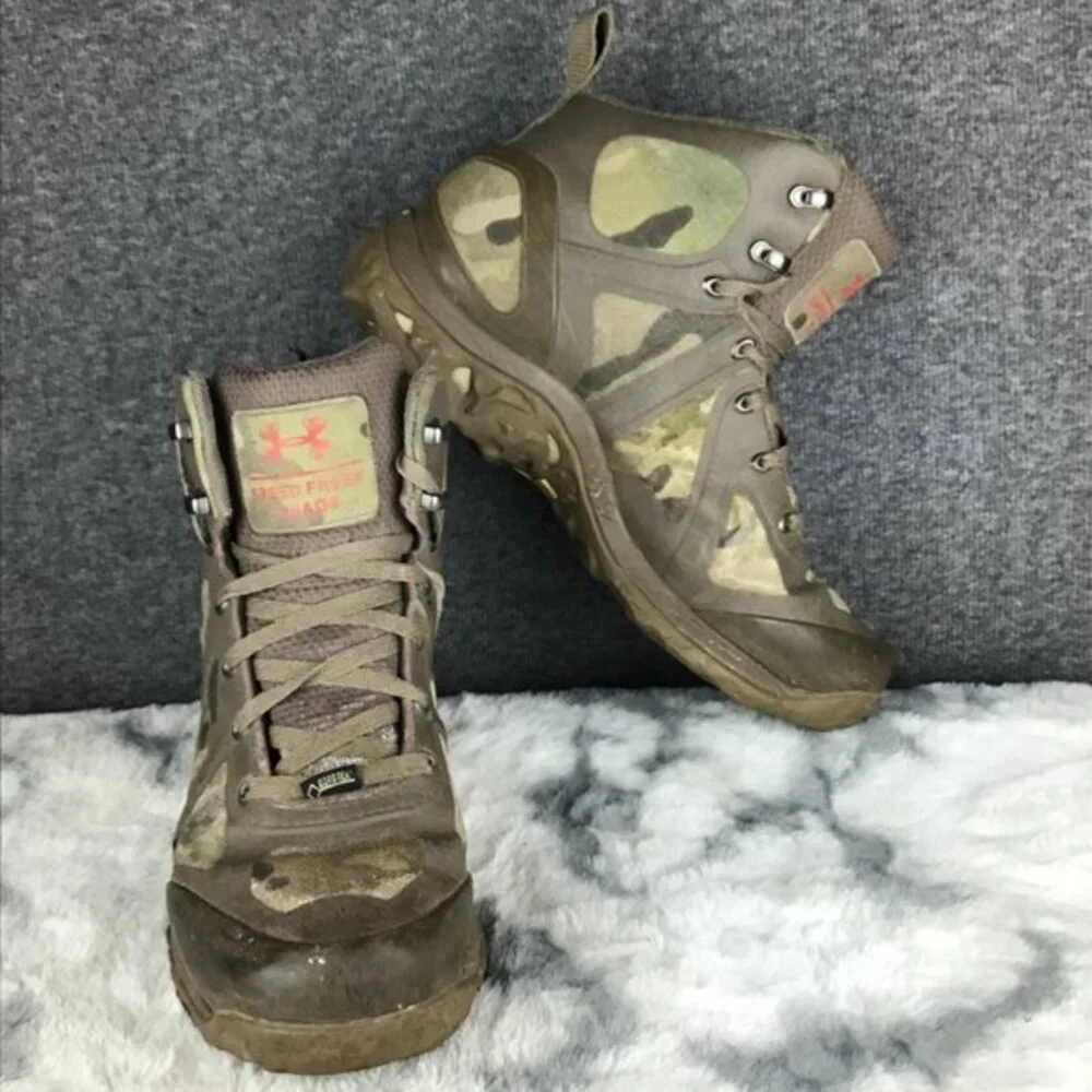 Under Armour Speed Freek Chaos Camo Goretex Hiking Boots‎ Size 10